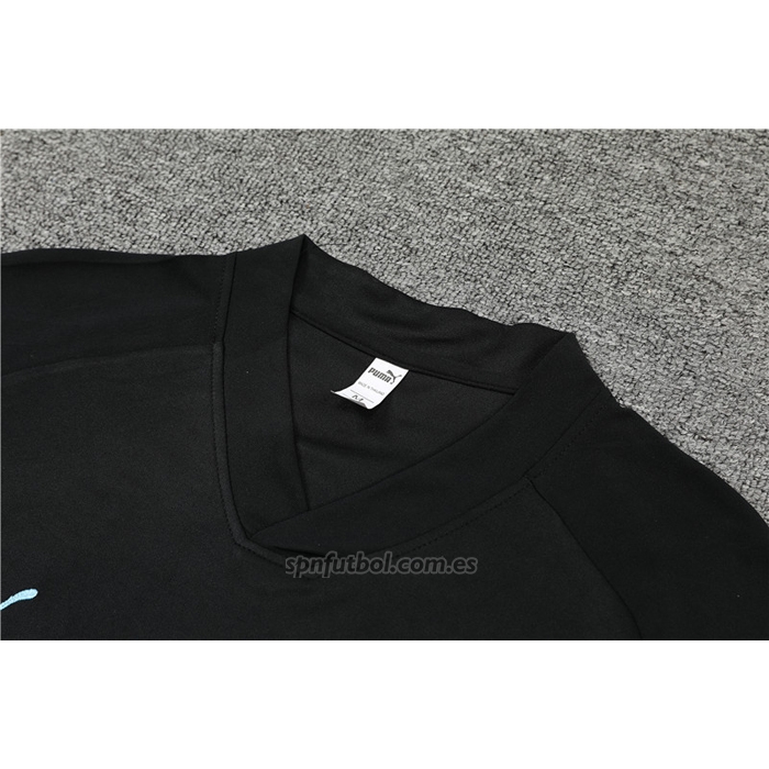 Chandal del Manchester City Manga Corta 2022-2023 Negro - Pantalon Corto